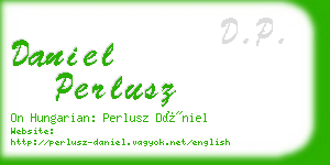 daniel perlusz business card